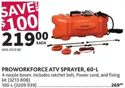 Co-op Proworkforce atv sprayer offer