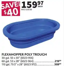 Co-op Flexahopper poly trough offer