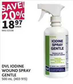 Co-op Dvl iodine wound spray gentle offer