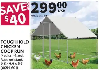 Toughhold chicken coop run