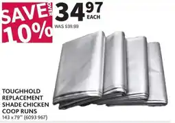 Co-op Toughhold replacement shade chicken coop runs offer