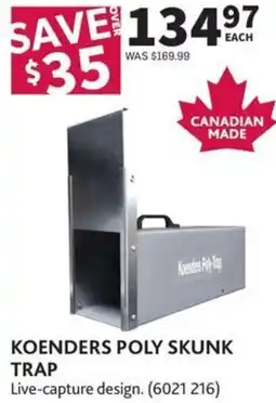 Co-op Koenders poly skunk trap offer