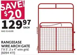 Co-op Rangeease wire arch gate 7x5'. 2 x 4" offer