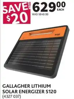 Co-op Gallagher lithium solar energizer S120 offer