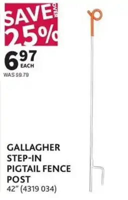 Co-op Gallagher step-in pigtail fence post offer