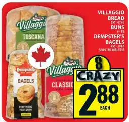 Food Basics Villaggio Bread, Buns & Dempster's Bagels offer