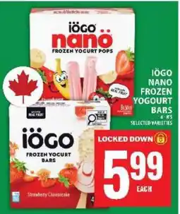 Food Basics IÖGO Nano Frozen Yogurt Bars offer