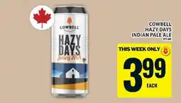 Food Basics Cowbell Hazy Days Juicy IPA offer