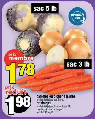 Super C CAROTTES ou OIGNONS JAUNES offer