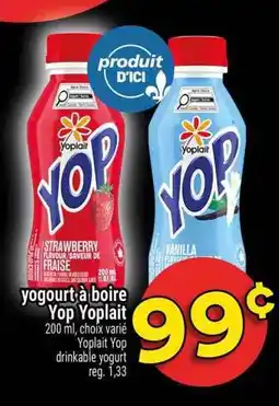 Super C yogourt à boire YOP Yoplait offer