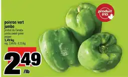Super C poivron vert jumbo offer