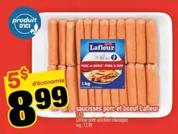 Super C SAUCISSES PORC ET BOEUF LAFLEUR offer