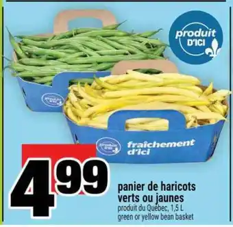 Super C panier de haricots verts ou jaunes offer