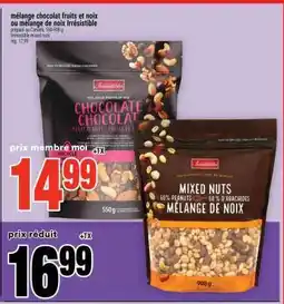 Super C mélange chocolat fruits et noix ou mélange de noix Irrésistible offer