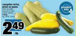 Super C Courgettes vertes, grises ou jaunes offer