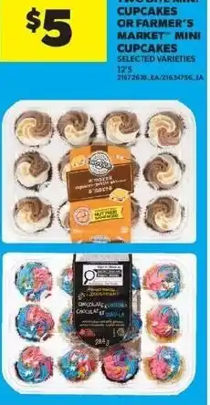 Real Canadian Superstore Two bite mini cupcakes or farmer's market mini cupcakes offer
