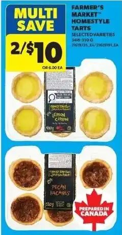 Real Canadian Superstore Farmer's market homestyle tarts offer