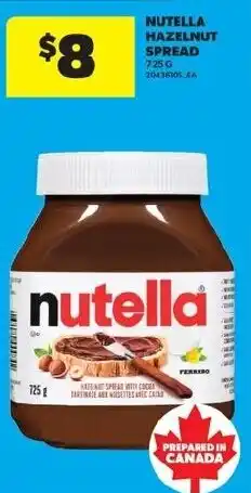 Real Canadian Superstore Nutella hazelnut spread offer