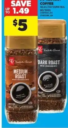 Real Canadian Superstore Pc instant coffee offer