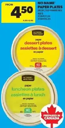 Real Canadian Superstore Paper plates offer