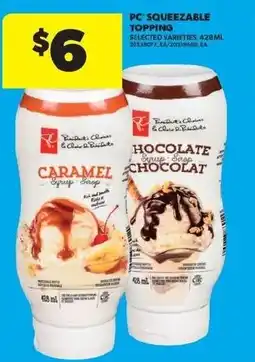 Real Canadian Superstore Pc squeezable topping offer