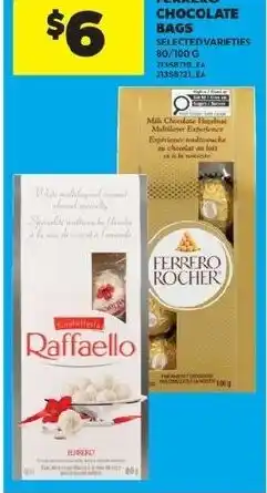 Real Canadian Superstore Ferrero chocolate bags offer