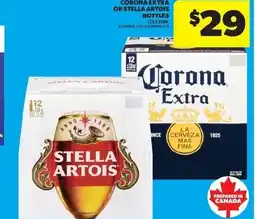 Real Canadian Superstore Corona extra or stella artois bottles offer