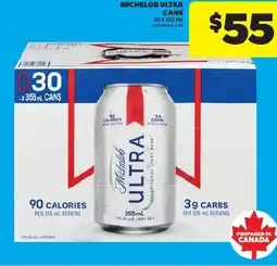 Real Canadian Superstore Michelob ultra cans offer