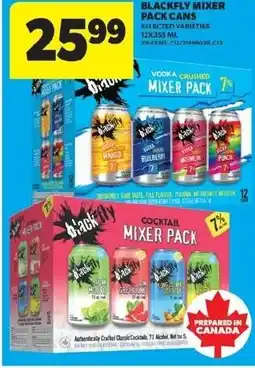 Real Canadian Superstore Blackfly mixer pack cans offer