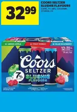 Real Canadian Superstore Coors seltzer slushie flavours offer