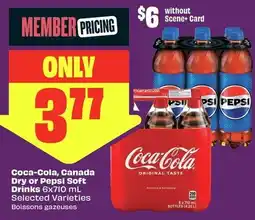 FreshCo Coca-Cola, Canada Dry or Pepsi Soft Drinks offer