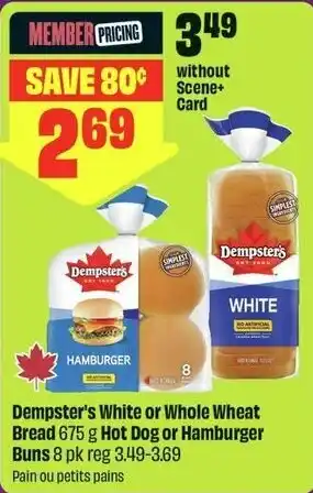 FreshCo Dempster's White or Whole Wheat Bread offer