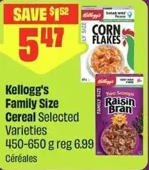 FreshCo Kellogg's Family Size Cereal offer