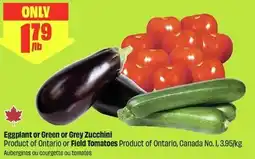 FreshCo Eggplant or Green or Grey Zucchini offer