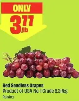 FreshCo Red Seedless Grapes offer