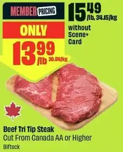 FreshCo Beef Tri Tip Steak offer