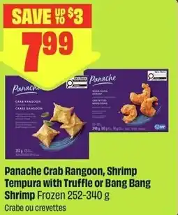 FreshCo Panache Crab Rangoon, Shrimp Tempura with Truffle or Bang Bang Shrimp Frozen offer