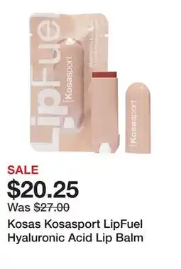 Sephora Kosas Kosasport LipFuel Hyaluronic Acid Lip Balm offer