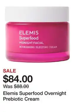 Sephora Elemis Superfood Overnight Prebiotic Cream offer