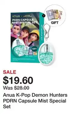 Sephora Anua K-Pop Demon Hunters PDRN Capsule Mist Special Set offer
