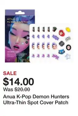 Sephora Anua K-Pop Demon Hunters Ultra-Thin Spot Cover Patch offer