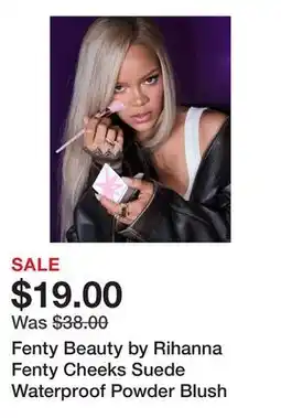 Sephora Fenty Beauty by Rihanna Fenty Cheeks Suede Waterproof Powder Blush offer