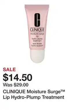 Sephora CLINIQUE Moisture Surge Lip Hydro-Plump Treatment offer