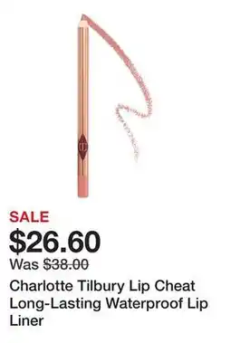 Sephora Charlotte Tilbury Lip Cheat Long-Lasting Waterproof Lip Liner offer