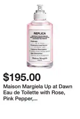 Sephora Maison Margiela Up at Dawn Eau de Toilette with Rose, Pink Pepper, and Musk offer