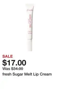 Sephora fresh Sugar Melt Lip Cream offer