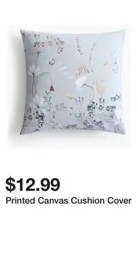 H&M Printed Canvas Cushion Cover offer