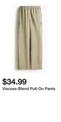 H&M Viscose-Blend Pull-On Pants offer