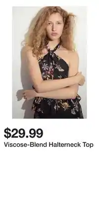 H&M Viscose-Blend Halterneck Top offer