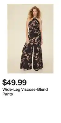 H&M Wide-Leg Viscose-Blend Pants offer